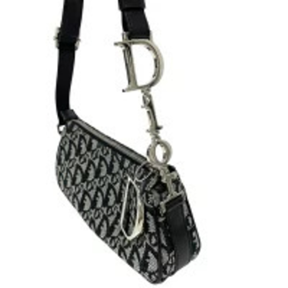Christian Dior Trotter Hobo Bag Shoulder Canvas Accessory Clutch Handbag - Picture 7 of 11